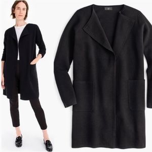 NWT J. Crew Juliette Collarless Linen Sweater Blaz